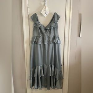 Sage luxe satin show me your mumu dress